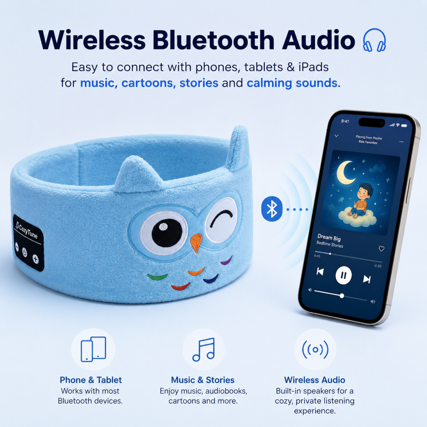 Cozy Tune™ Kids Wireless Headband
